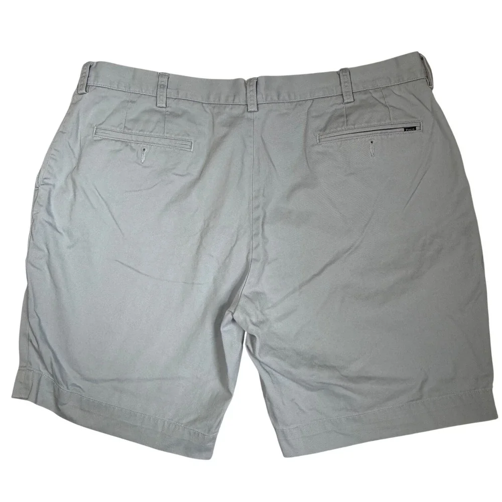 Polo Ralph Lauren Mens Classic Fit 9 Inch Chino Shorts Light Blue Cotton Size 40